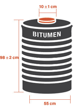 Bitumen drum packing 200kg