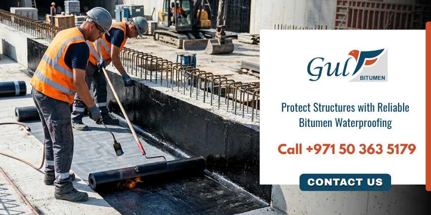 Contact Gulf Bitumen for high-quality waterproofing and bitumen solutions for construction and infrastructure projects in UAE