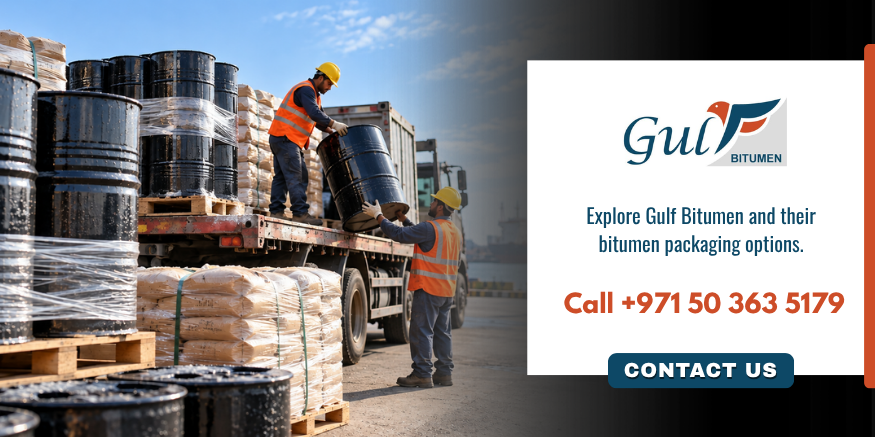 Contact now for bitumen packaging options from Gulf Bitumen